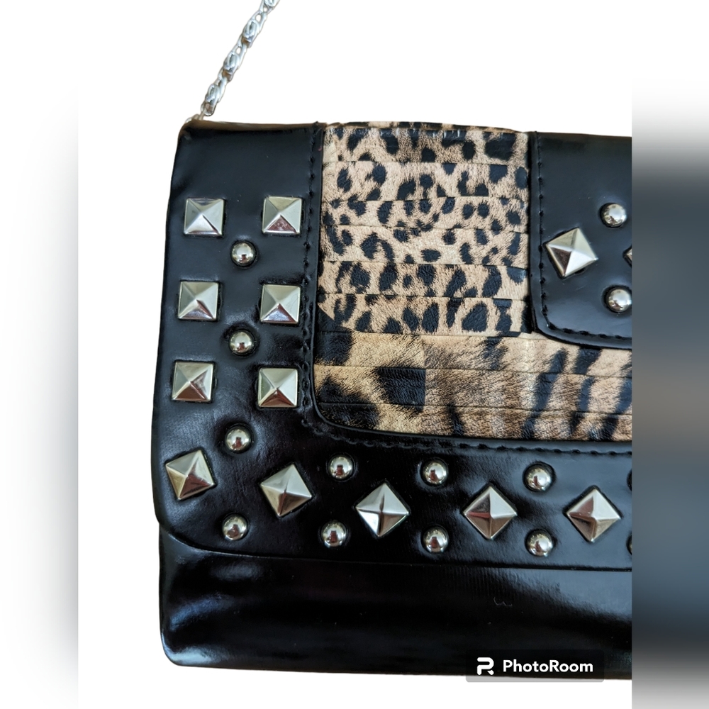 Vtg Jessica McClintock Animal Print Bag